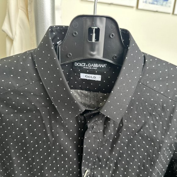 Dolce & Gabbana black dotted shirt - Picture 2 of 3